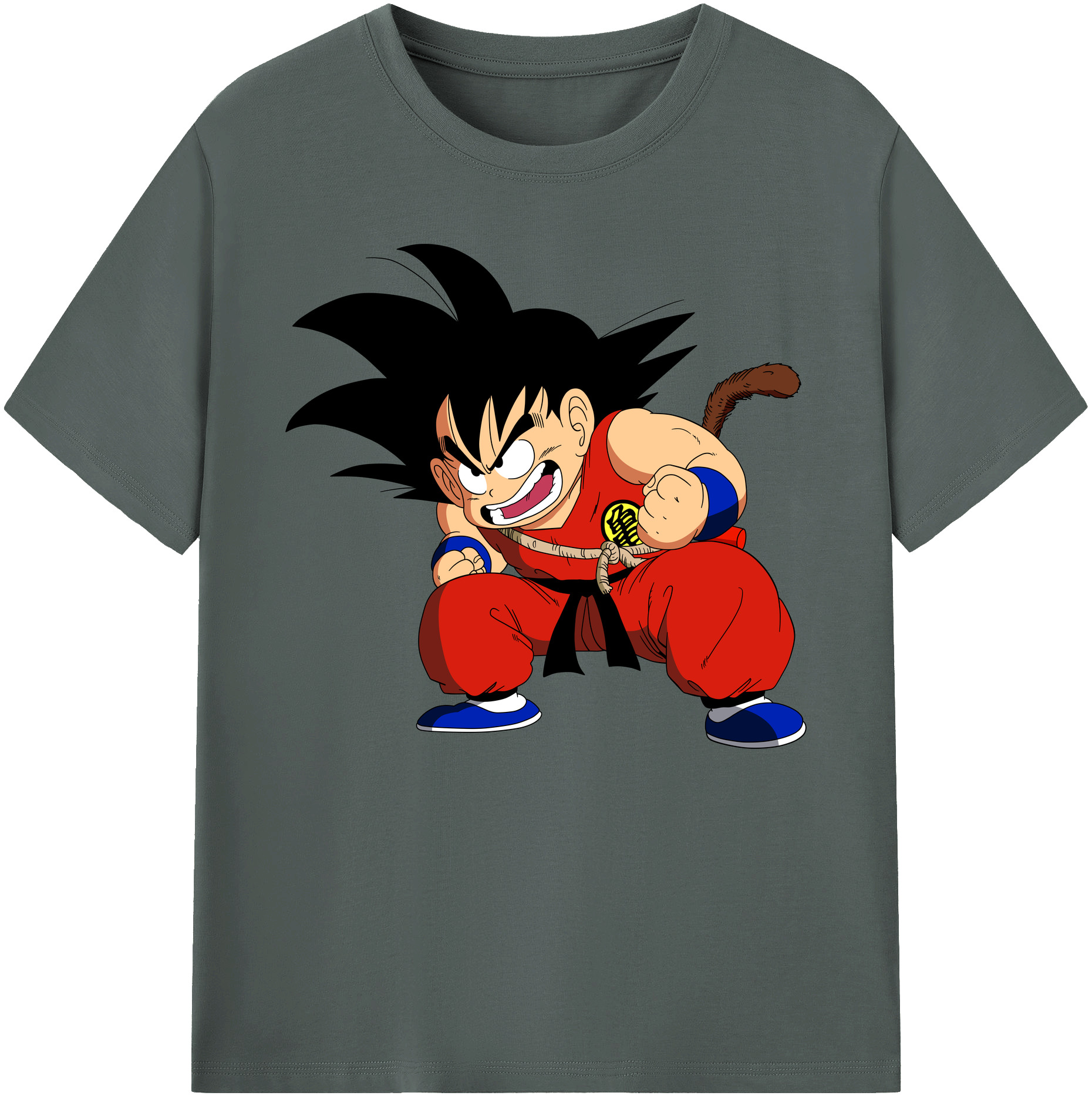 （画像用） ドラゴンボール 孫悟空（そん ごくう）Son Goku カカロット DRAGON BALL Kakarotto 綿100％ メンズ半袖Tシャツ｜肌触りやわらか＆通気性